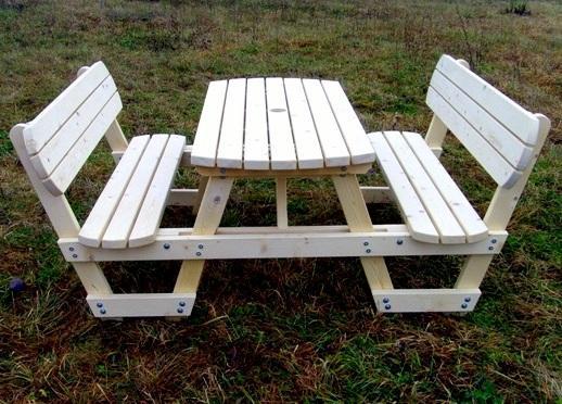 6 seat picnic bench with backrest