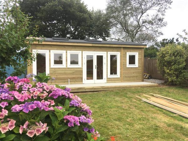 Studio log cabins, St Ives, Cornwall