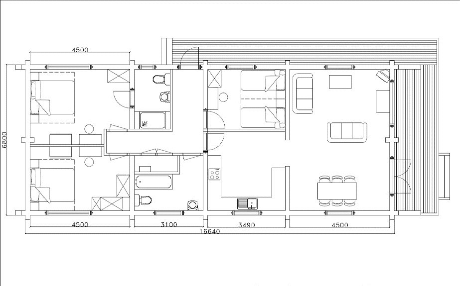 Mobile Home 08 - Three bedroom - South West Log Cabins